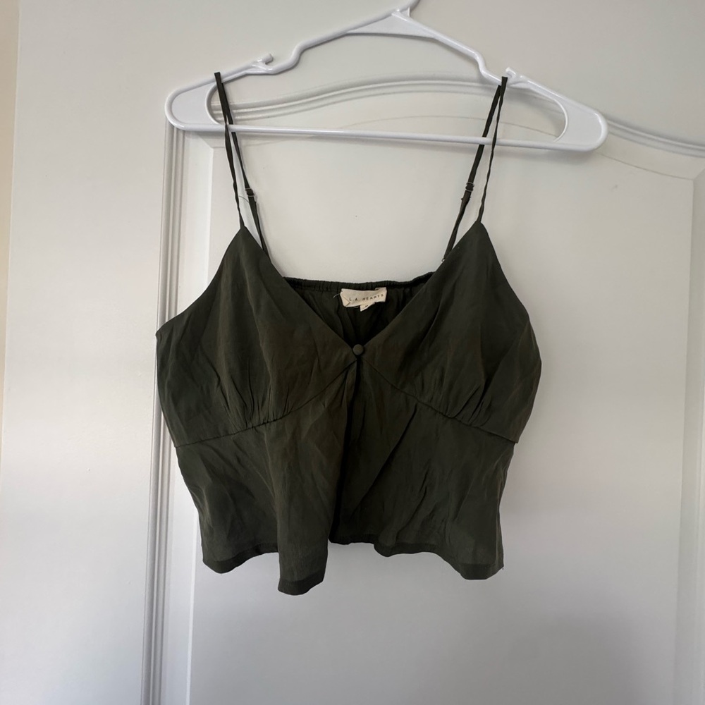 Women's Olive Green Cami Top